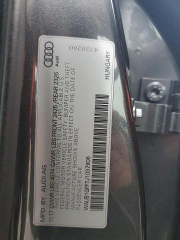 WAUB1GFF7J1037906 Audi S3 Premium Plus