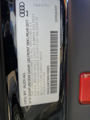 WAUL2AF29KN100865 Audi A6 Premium Plus