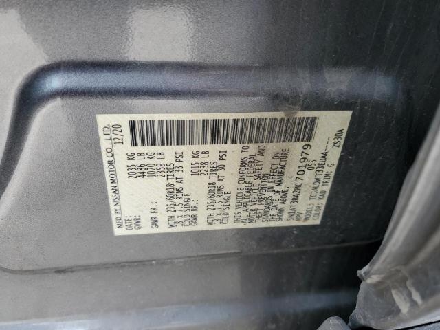 5N1AT3BA2MC701979 Nissan ROGUE SV
