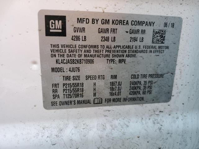 KL4CJASB2KB710906 Buick Encore Preferred