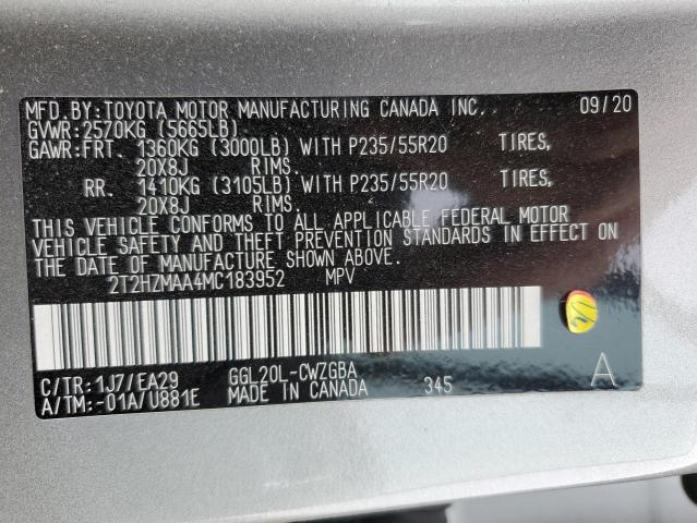2T2HZMAA4MC183952 Lexus RX 350