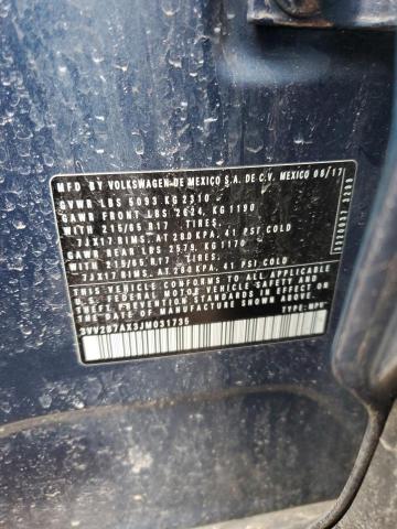 3VV2B7AX3JM031735 Volkswagen TIGUAN SE