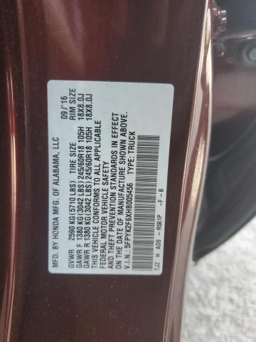 5FPYK2F6XHB005456 Honda Ridgeline Rtl