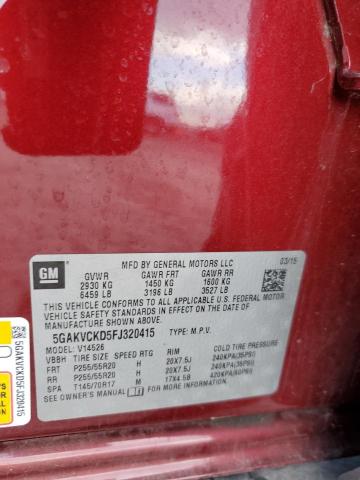 5GAKVCKD5FJ320415 Buick Enclave