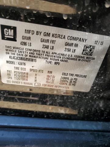 KL4CJCSB0GB593815 Buick Encore