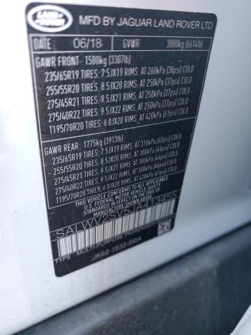 SALWV2SV5JA413455 Land Rover Range Rover Sport Hse Dynamic