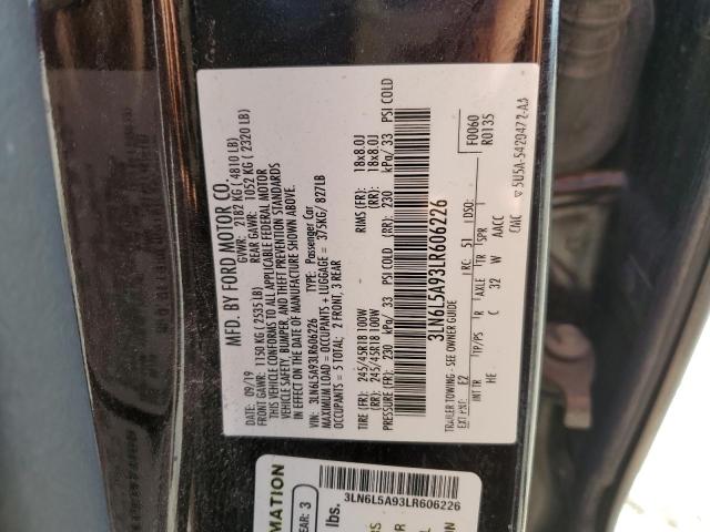 3LN6L5A93LR606226 Lincoln MKZ