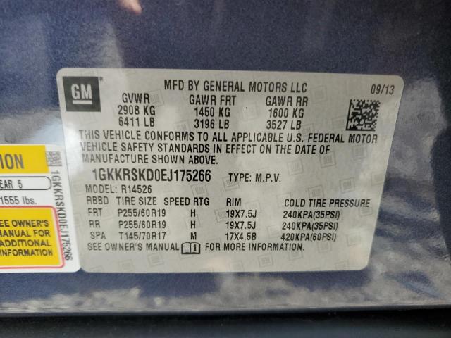 1GKKRSKD0EJ175266 GMC Acadia Slt-2