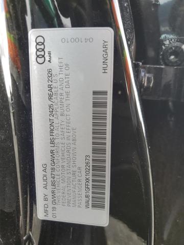WAUB1GFFXK1022673 Audi S3 Premium Plus