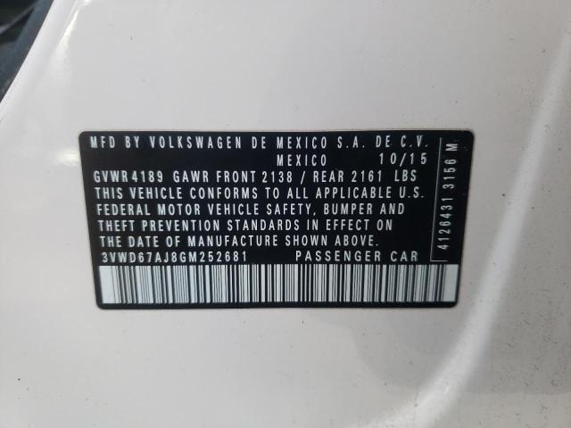3VWD67AJ8GM252681 Volkswagen JETTA SE