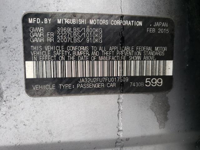 JA32U2FU7FU017509 Mitsubishi LANCER ES