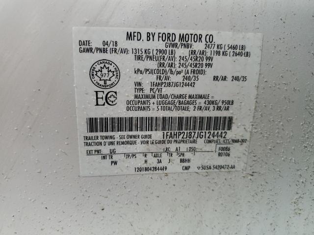 1FAHP2J87JG124442 Ford Taurus Limited