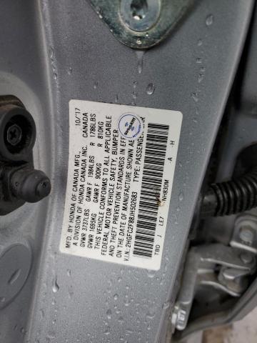2HGFC2F88JH502683 Honda CIVIC EX