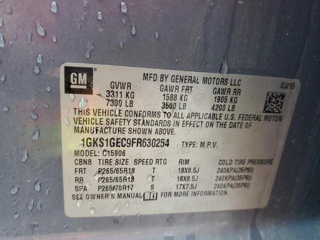 1GKS1GEC9FR630254 GMC Yukon Xl C1500 Sle