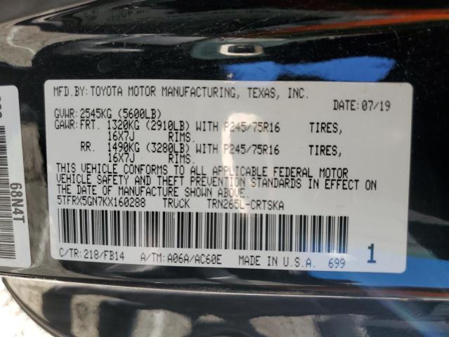 5TFRX5GN7KX160288 Toyota Tacoma Access Cab