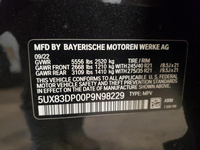 5UX83DP00P9N98229 BMW X3 M40i