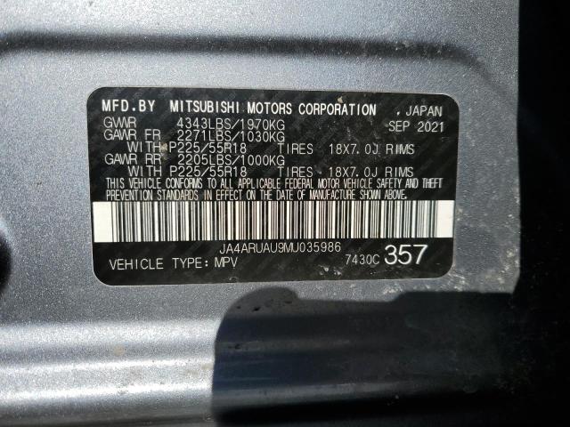 JA4ARUAU9MU035986 Mitsubishi Outlander Sport Es