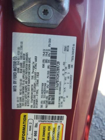 1FA6P8TH3H5289739 Ford MUSTANG