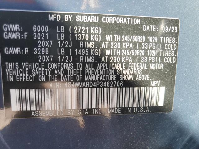4S4WMARD4P3462706 Subaru Ascent Touring