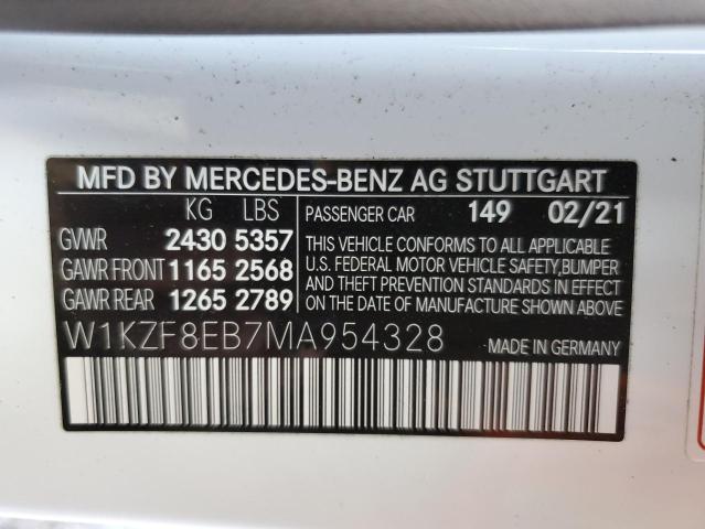 W1KZF8EB7MA954328 Mercedes-Benz E 350 4matic