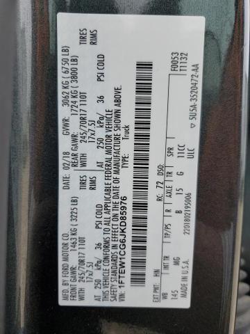 1FTEW1CG6JKD85976 Ford F150 Supercrew