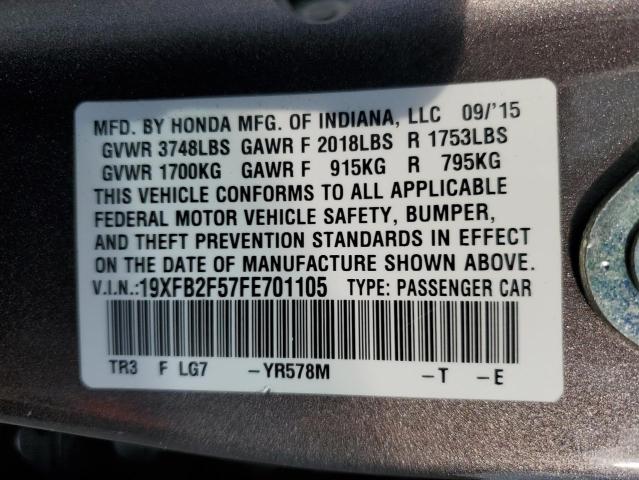 19XFB2F57FE701105 Honda Civic Lx