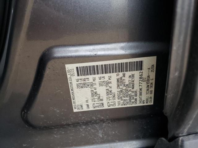 5N1AT3BB5MC772862 Nissan ROGUE SV
