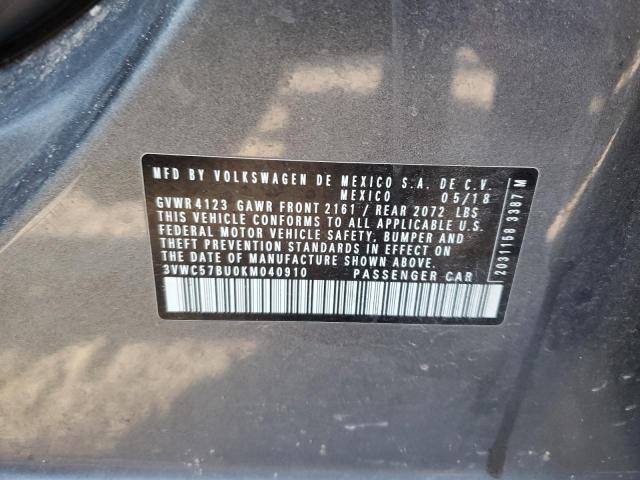 3VWC57BU0KM040910 Volkswagen JETTA S