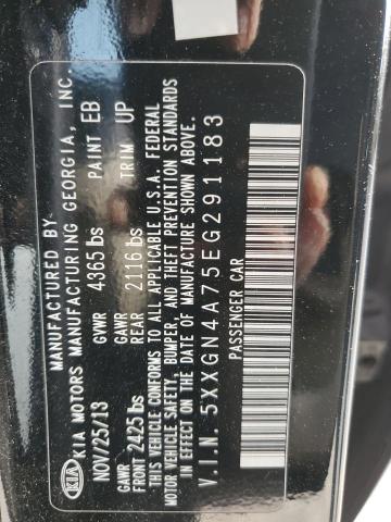 5XXGN4A75EG291183 KIA OPTIMA EX