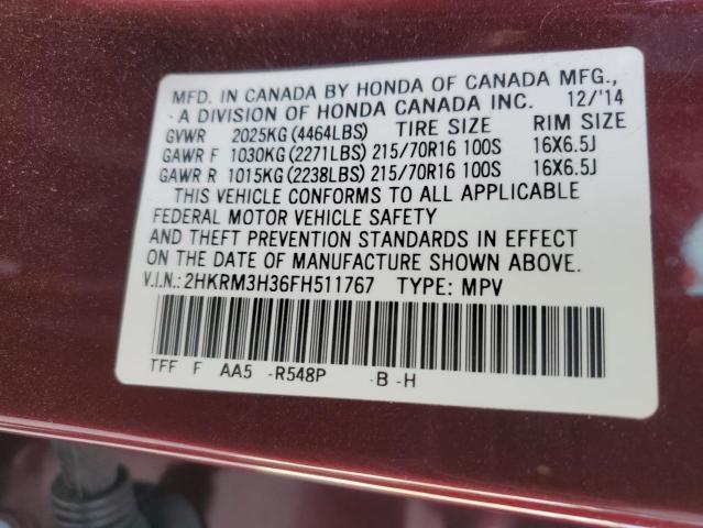 2HKRM3H36FH511767 Honda CR-V LX