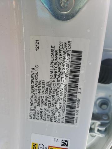 1HGCV3F2XNA005525 Honda Accord Hybrid Sport