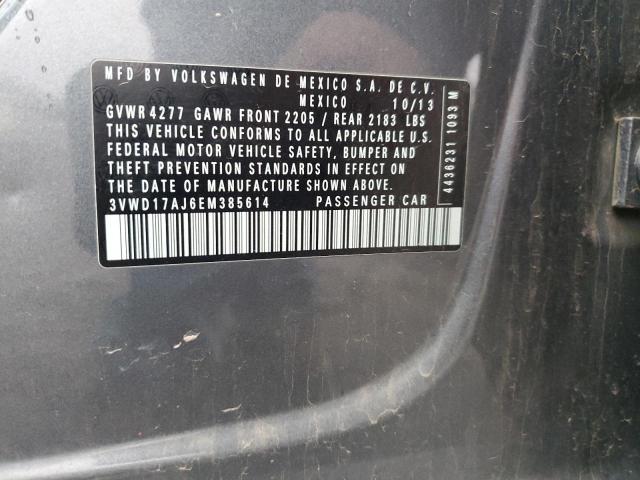 3VWD17AJ6EM385614 Volkswagen JETTA SE