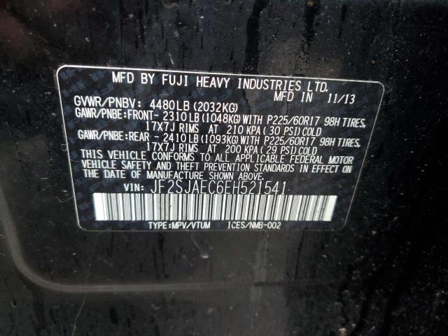 JF2SJAEC6EH521541 Subaru Forester 2.5i Premium