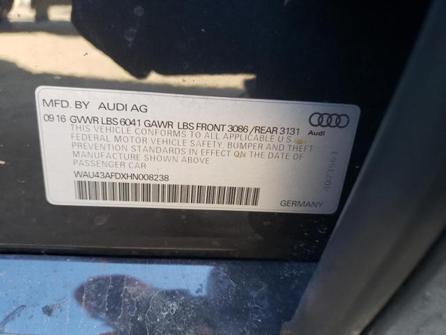 WAU43AFDXHN008238 Audi A8 L Quattro