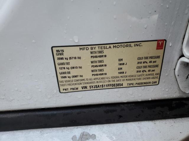 5YJSA1S11FF083854 Tesla Model S 70
