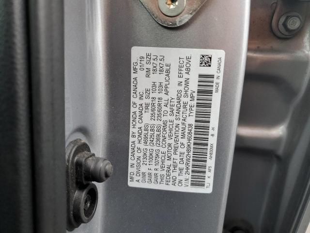 2HKRW2H89KH608438 Honda CR-V EXL