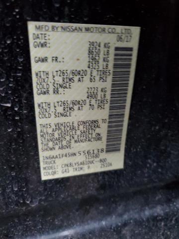 1N6AA1F45HN556138 Nissan Titan Xd Sl