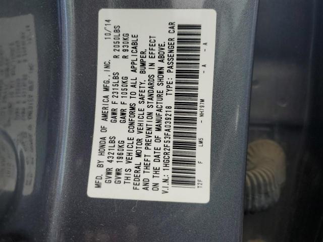 1HGCR2F53FA039218 Honda Accord Sport