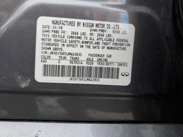 JN1EV7AR3JM443933 Infiniti Q50 LUXE