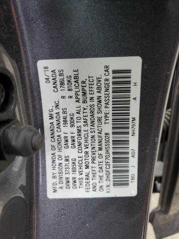 2HGFC2F70JH555028 Honda CIVIC EX