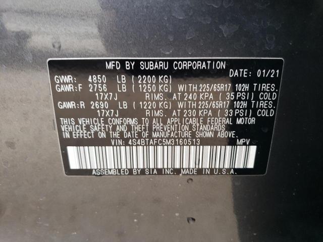 4S4BTAFC5M3160513 Subaru Outback Premium
