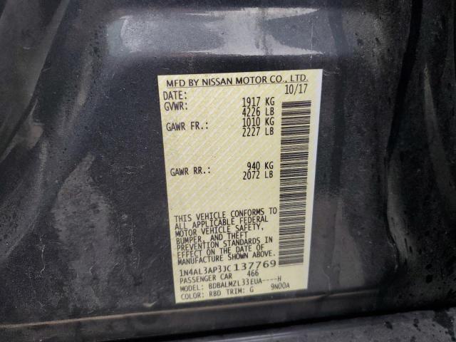 1N4AL3AP3JC137769 Nissan ALTIMA 2.5