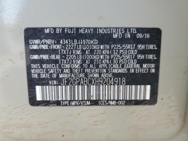 JF2GPABCXH9204918 Subaru Crosstrek Premium