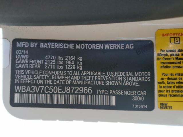 WBA3V7C50EJ872966 BMW 428 I Sulev