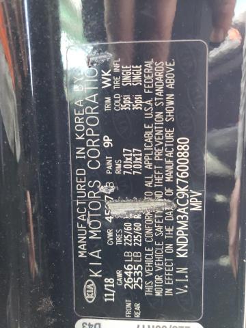 KNDPM3AC9K7600880 KIA Sportage Lx
