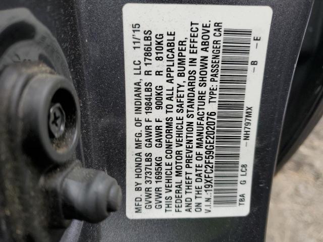 19XFC2F59GE202076 Honda Civic Lx