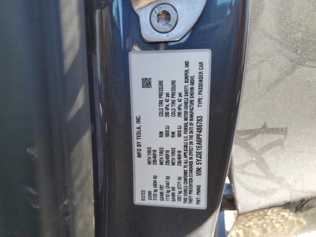 5YJ3E1EA6PF486783 Tesla MODEL 3
