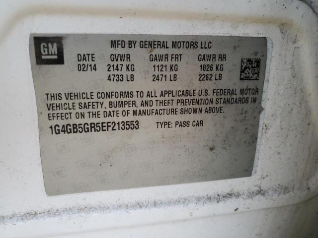 1G4GB5GR5EF213553 Buick Lacrosse