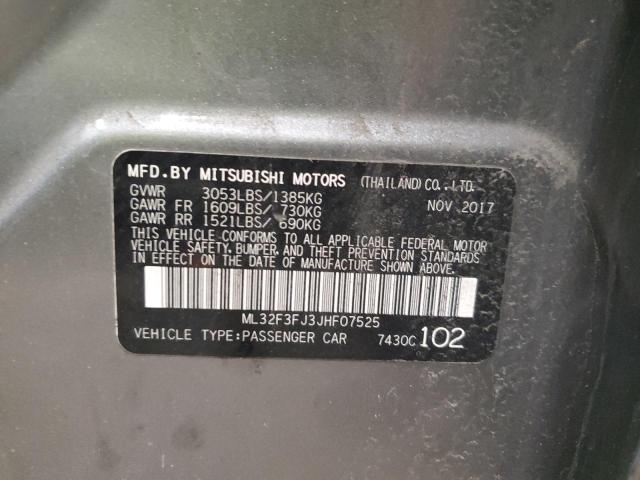 ML32F3FJ3JHF07525 Mitsubishi Mirage G4 Es