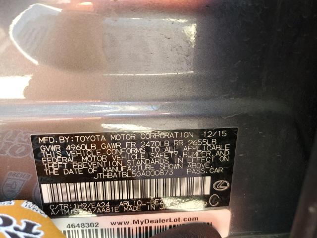 JTHBA1BL5GA000873 Lexus Gs 200t Base